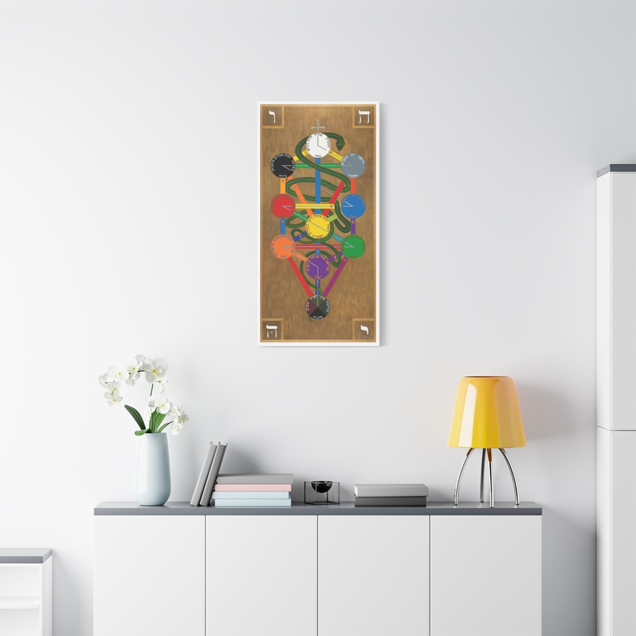 Hermetic Qabala Tree of Life on Matte Canvas - 3 sizes
