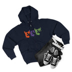 Triple Kitty Unisex Zip Hoodie