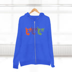 Triple Kitty Unisex Zip Hoodie
