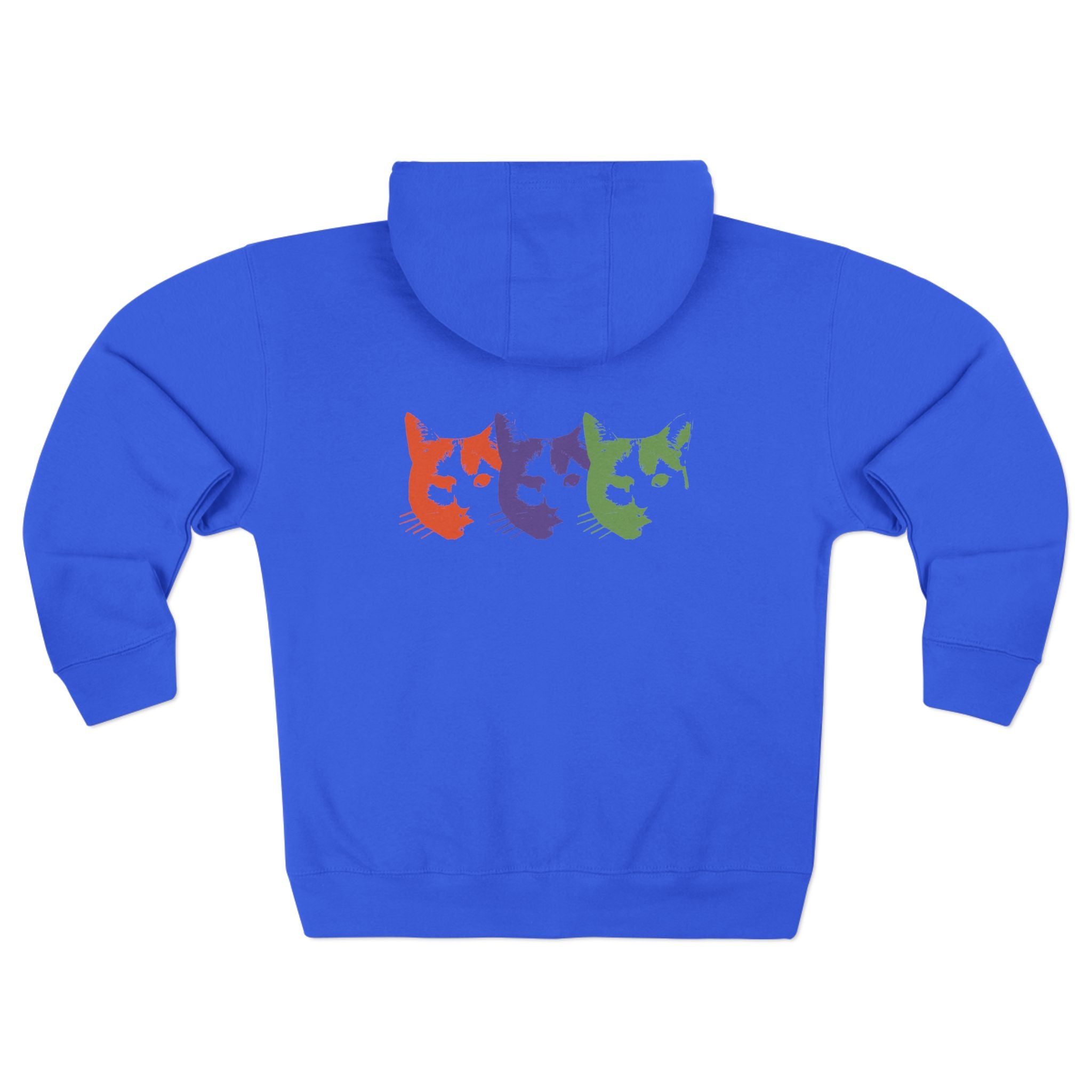 Triple Kitty Unisex Zip Hoodie