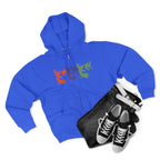 Triple Kitty Unisex Zip Hoodie