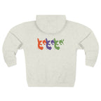 Triple Kitty Unisex Zip Hoodie