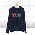 Triple Kitty Unisex Zip Hoodie